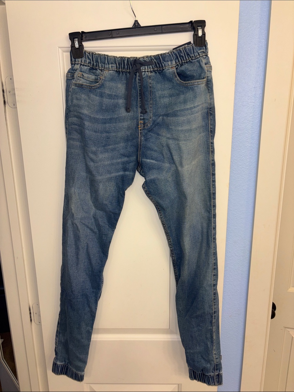 Hollister Skinny Jogger Men's Skinny Jeans in Dark Blue Wash advance stretch S - Picture 2 of 6